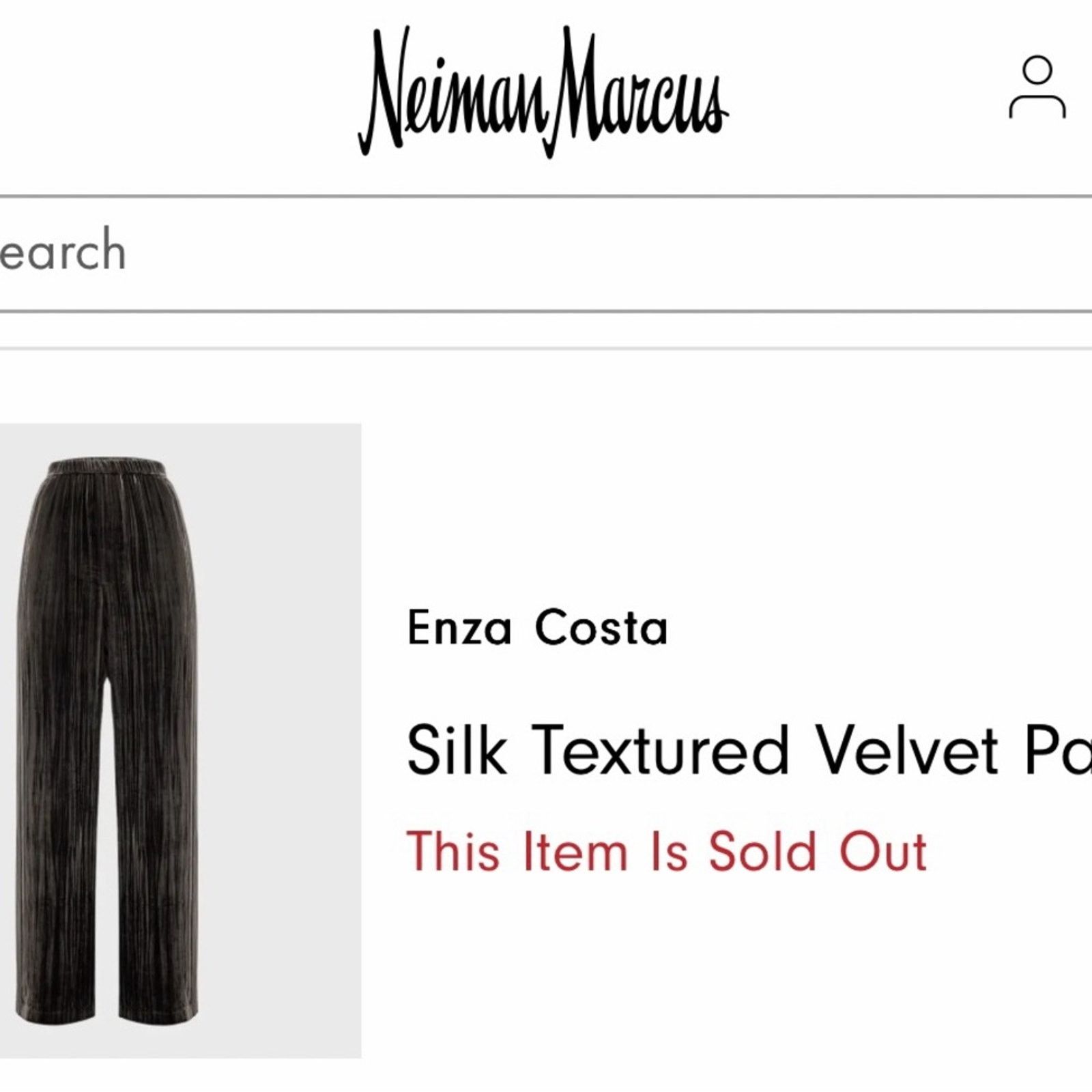Enza Costa NEW Enza Costa $395 Silk Textured Velvet Pants XS Size 26" / US 2 / IT 38 - 3 Thumbnail