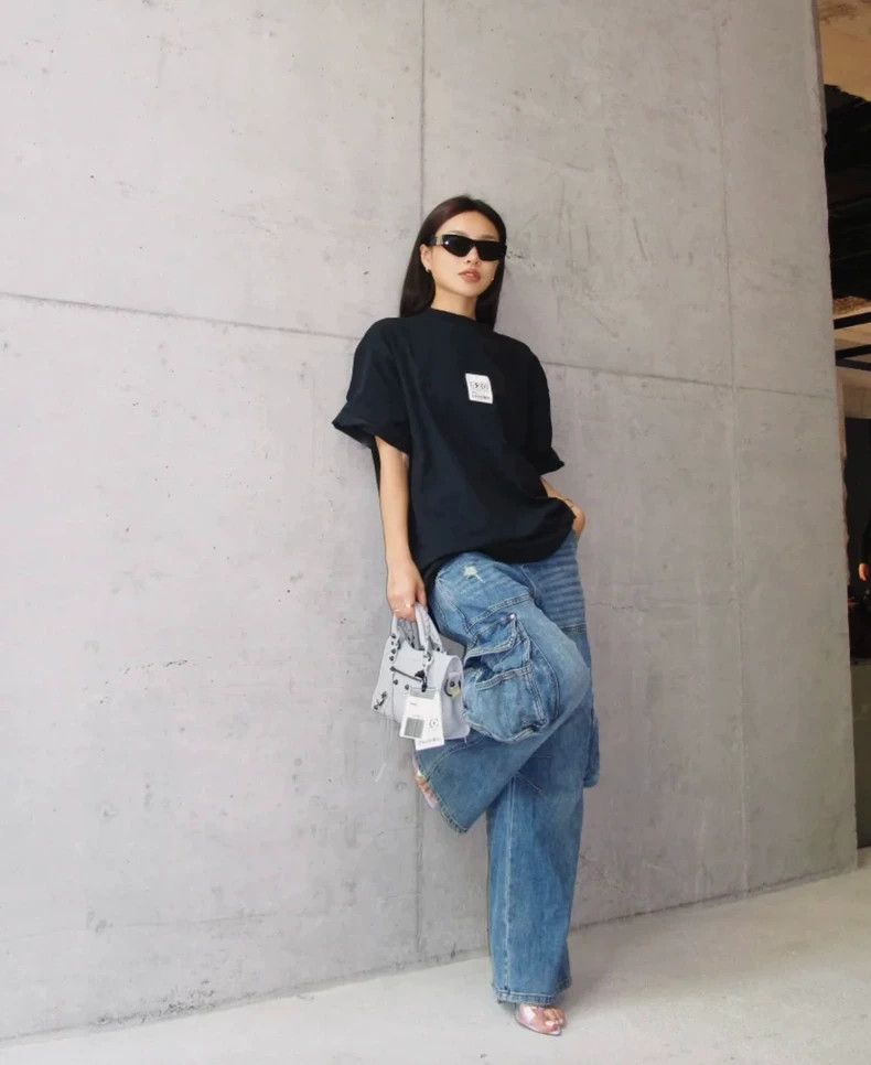 Balenciaga Balenciaga 520 limited label short sleeve black Size US M / EU 48-50 / 2 - 9 Thumbnail