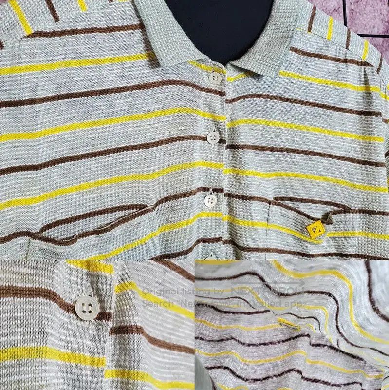 Dior Dior Summer Gray Striped Short Sleeve Top . Size M / US 6-8 / IT 42-44 - 4 Thumbnail