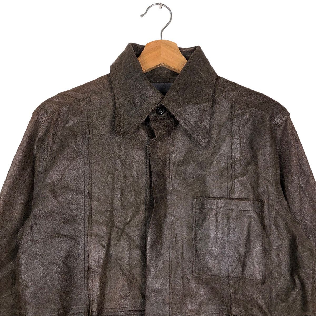 Japanese Brand 🔥Vintage Biker Leather Jacket Michel Klein Homme Paris Size US M / EU 48-50 / 2 - 3 Thumbnail