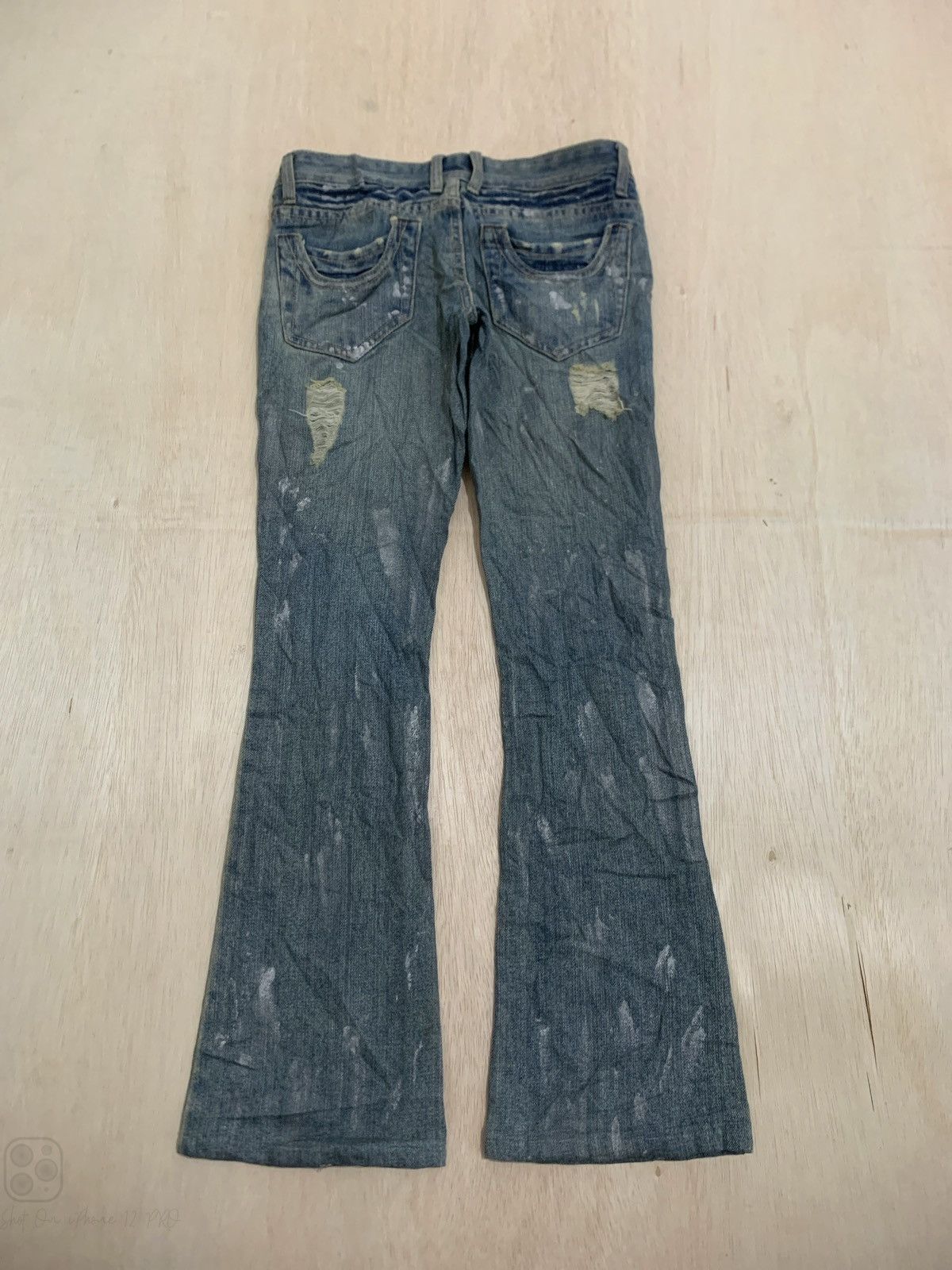 If Six Was Nine × Japanese Brand Distressed Jeans Flare L.A Denim Ifsixwasnine style bootcut Size US 29 - 4 Thumbnail