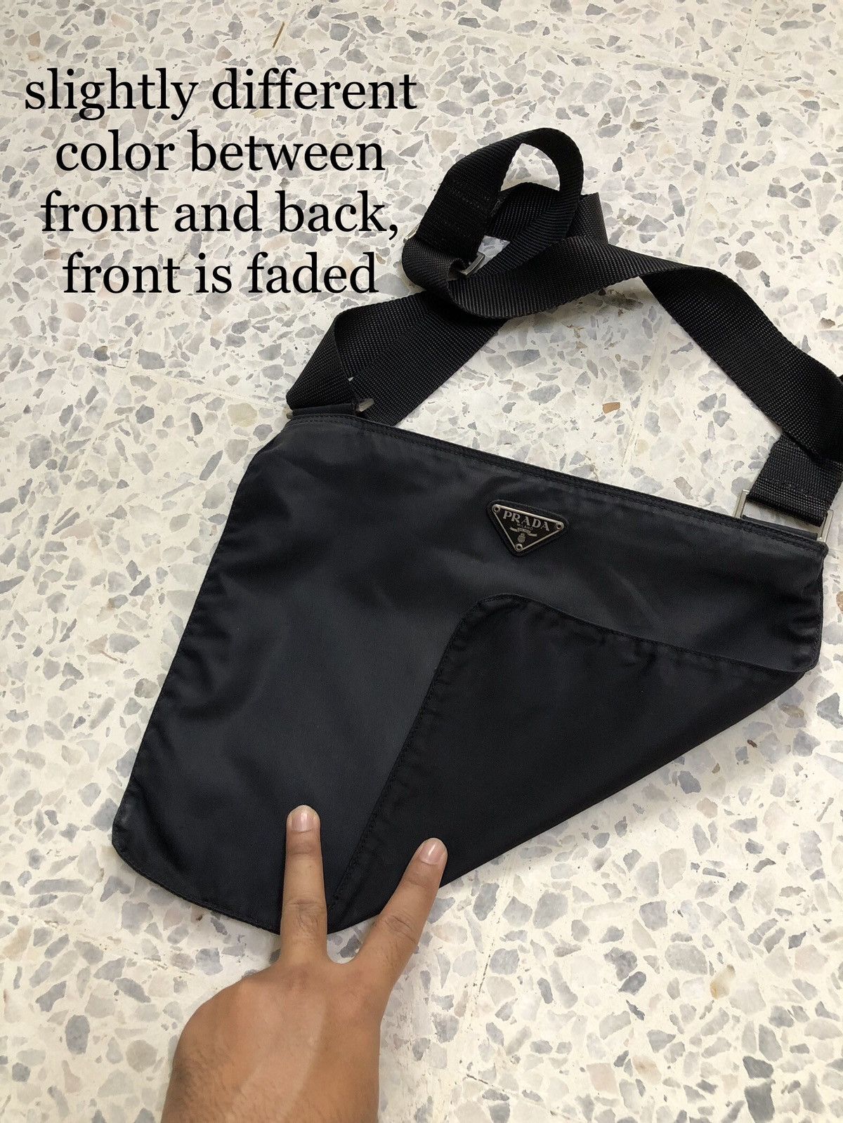 Prada Authentic❗️Vintage 90s Prada Nylon Sling Bag Size ONE SIZE - 20 Thumbnail