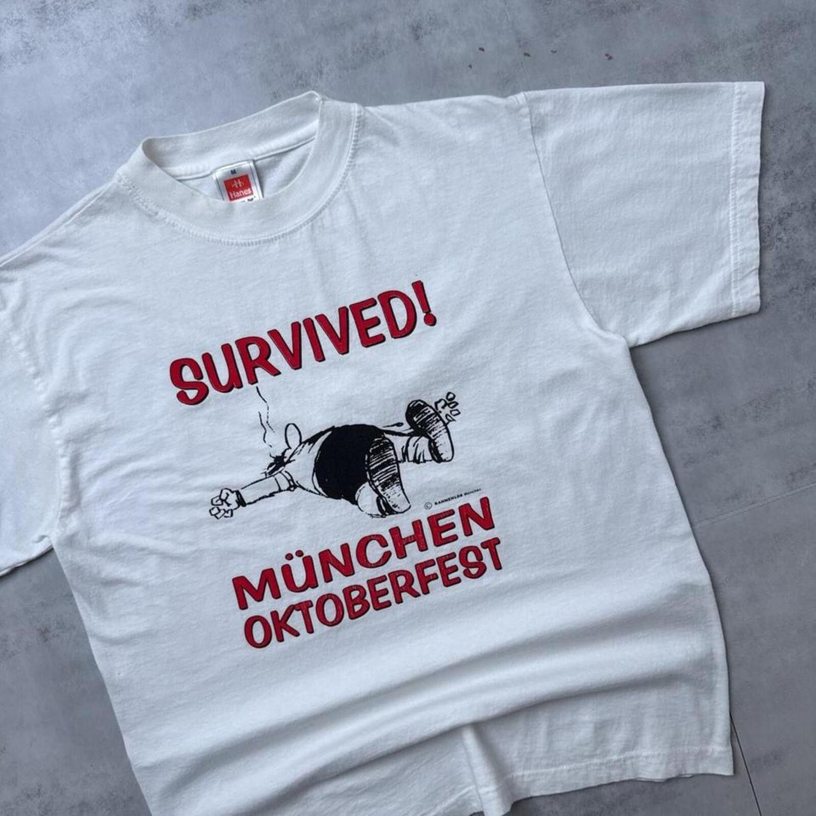 Hanes Y2K Munchen Oktoberfest 00s Vintage t shirt Size US M / EU 48-50 / 2 - 5 Thumbnail