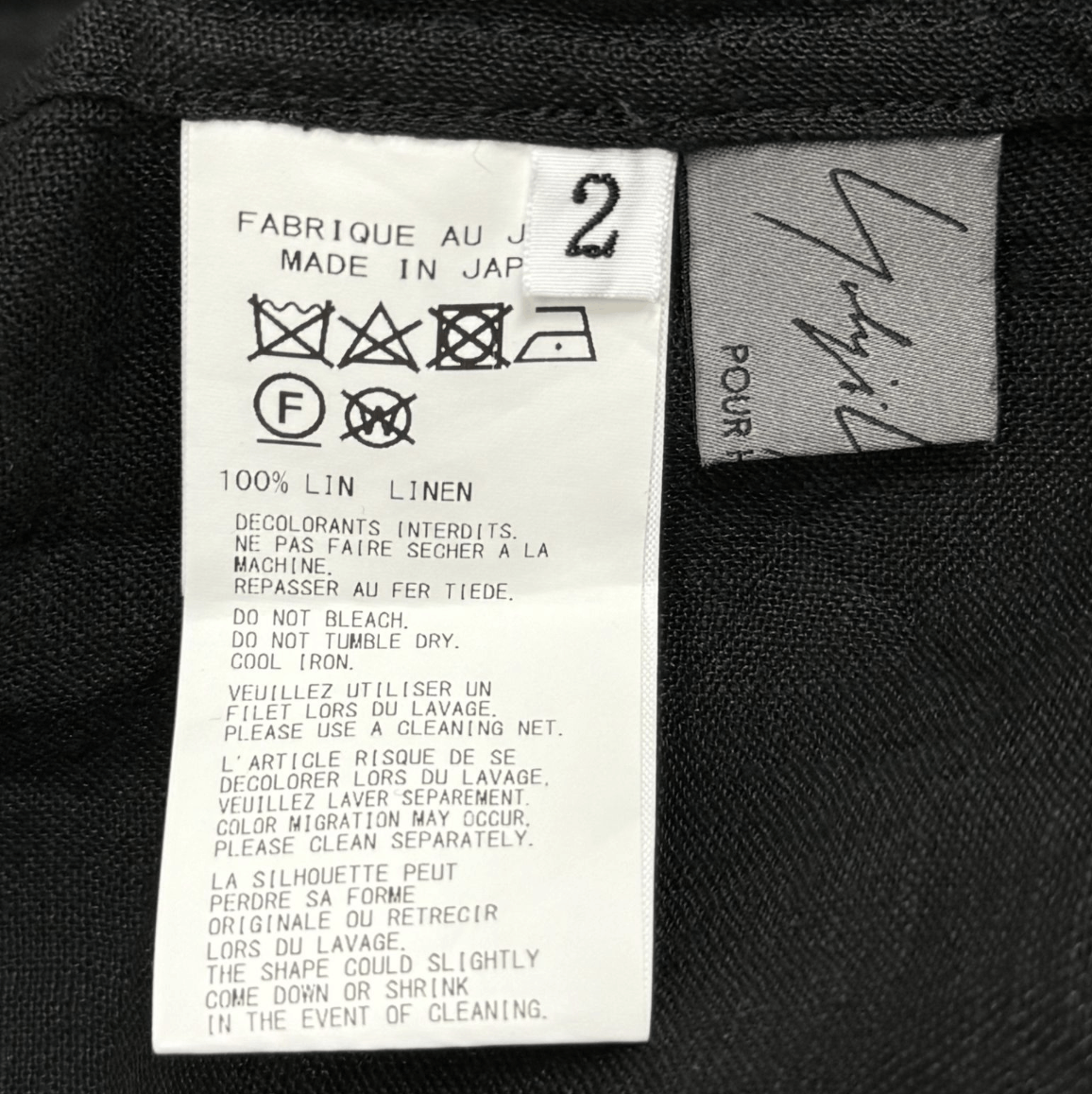 Yohji Yamamoto Yohji Yamamoto Pour Homme - Linen ATTACHED COLLAR BLOUSE Size US M / EU 48-50 / 2 - 12 Thumbnail