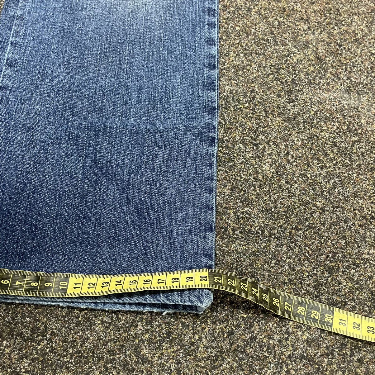 Vintage Vintage Y2K Flare Jeans Sun Faded 90s Streetwear Logo Boxy Size 32" / US 10 / IT 46 - 8 Thumbnail