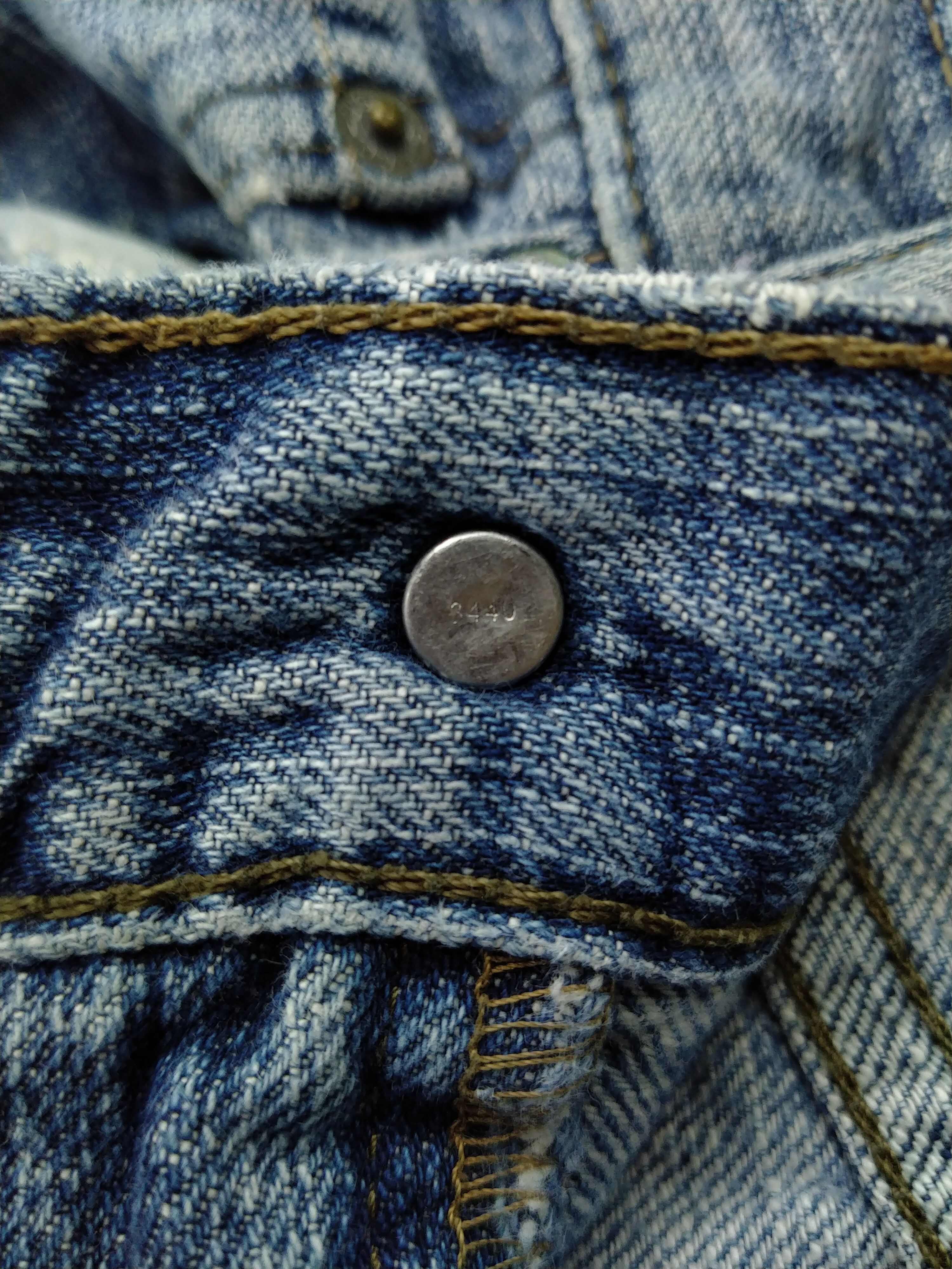 Japanese Brand Levi's 514 Faded Blue Denim 33x30.5 -JN597 Size US 33 - 7 Thumbnail