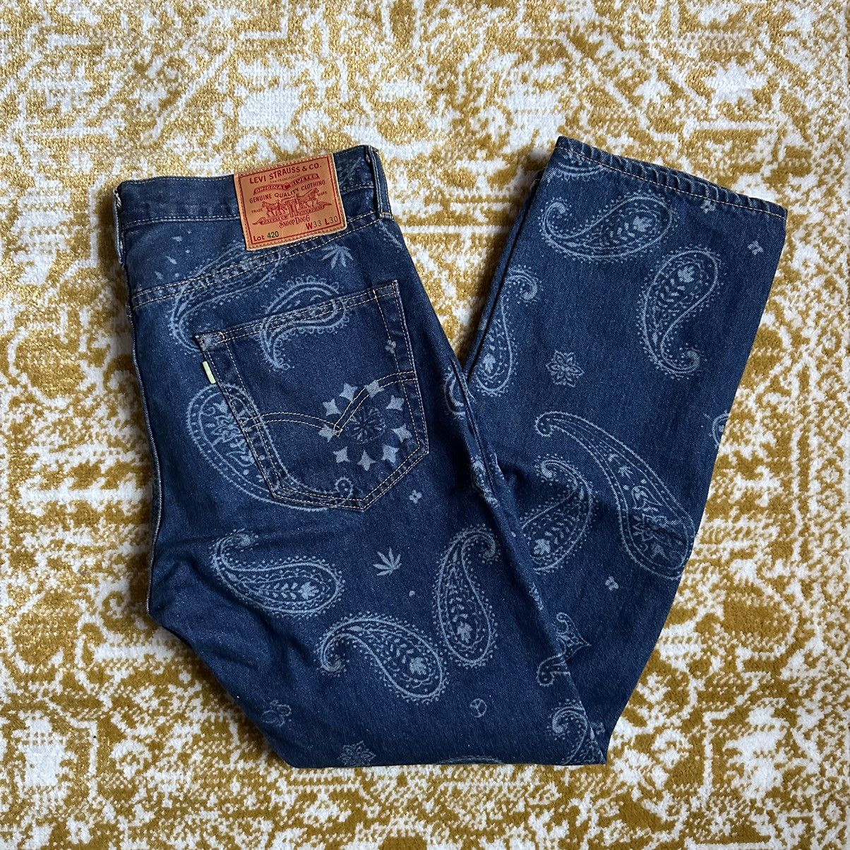 image of Levis x Snoop Dogg Levi’S X Snoop Dogg Lot 420 Jeans in Blue, Men's (Size 33)