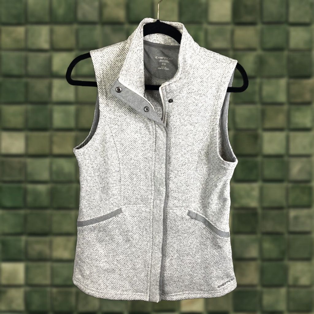 ExOfficio Exofficio Vest Womens Medium Gray Marbled Hiking Outdoors Equestrian Preppy Size M / US 6-8 / IT 42-44 - 1 Thumbnail