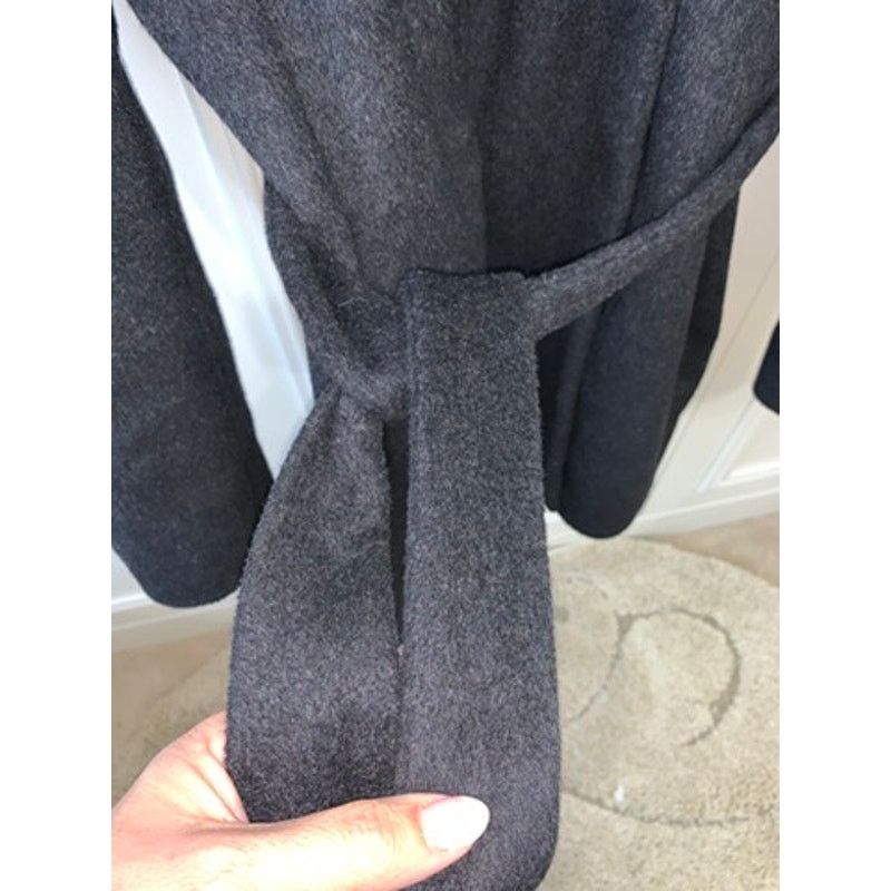 Calvin Klein Calvin Klein Women's Black Wool Blend Wrap Coat XL Size XL / US 12-14 / IT 48-50 - 2 Thumbnail