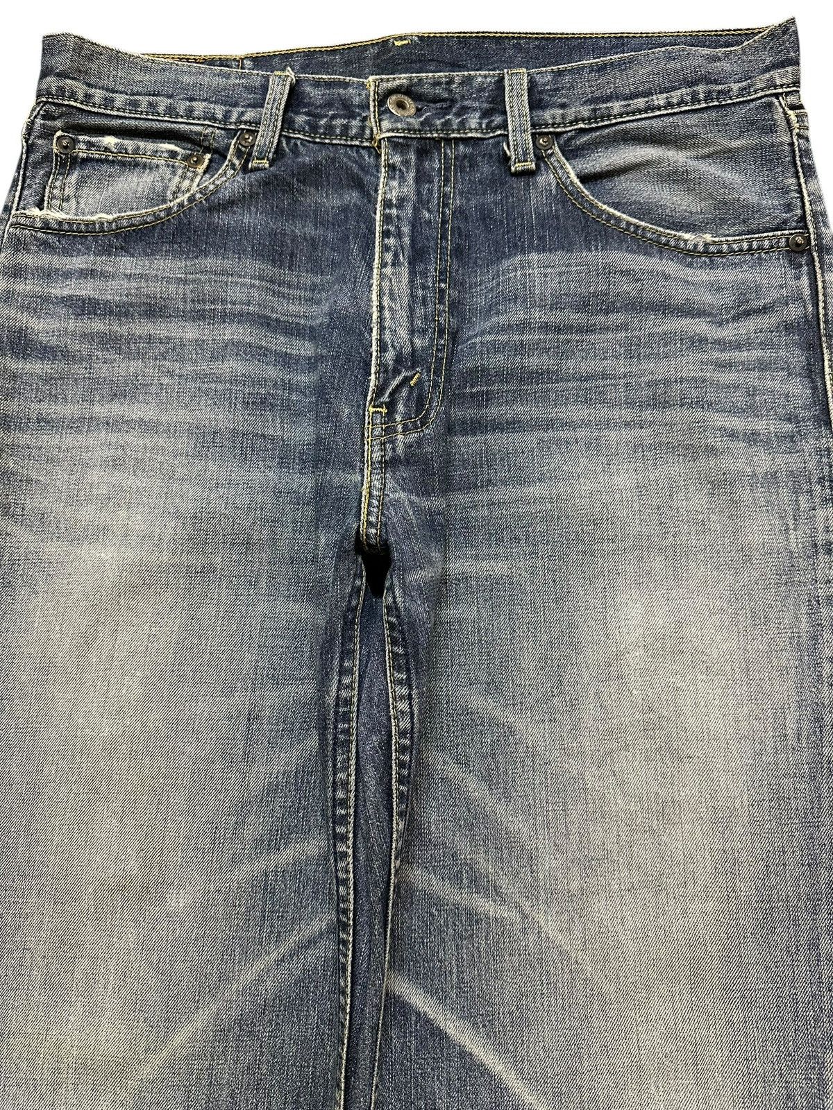 Levi's Vintage 90s Levis 502 Blue Faded Wash Style Baggy Jeans Size US 33 - 3 Thumbnail