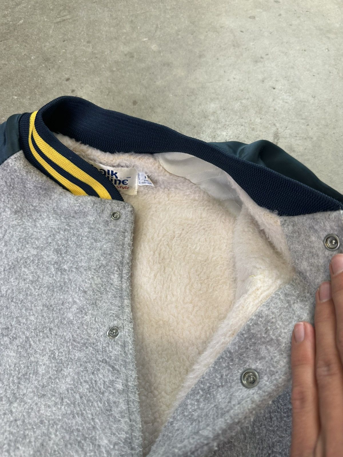 Vintage Vintage West Virginia Mountaineers Fleece Bomber Jacket 90s Size US M / EU 48-50 / 2 - 4 Thumbnail