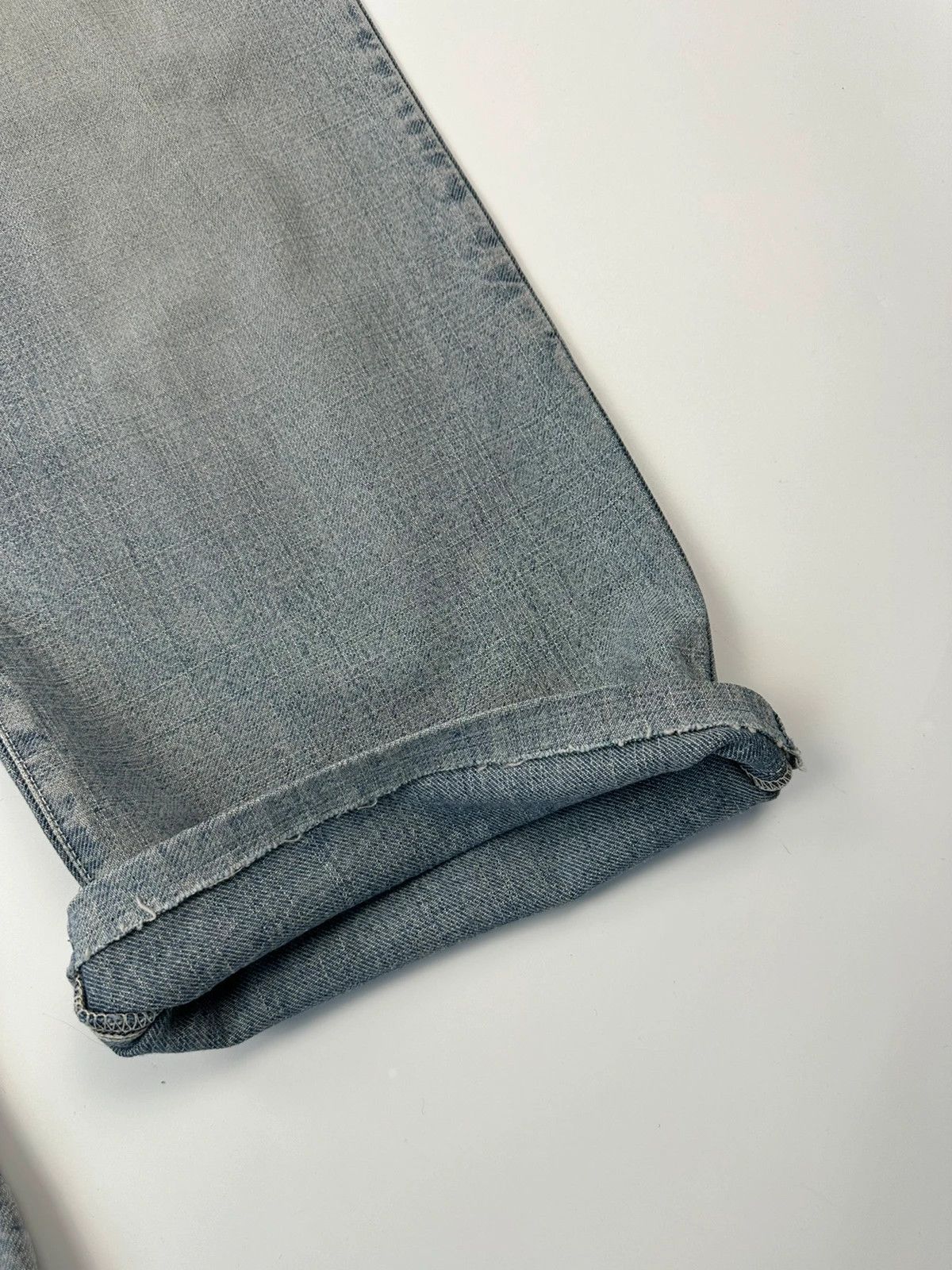 Dolce & Gabbana Dolce & Gabbana 00s Washed Blue Back Belt Pants Size US 34 / EU 50 - 8 Thumbnail