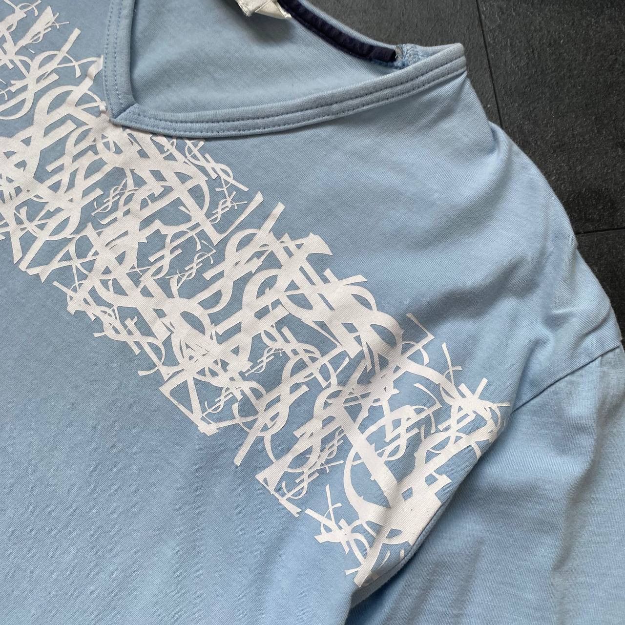 Yves Saint Laurent Vintage big logo yves saint laurent tee shirt Size US M / EU 48-50 / 2 - 4 Thumbnail