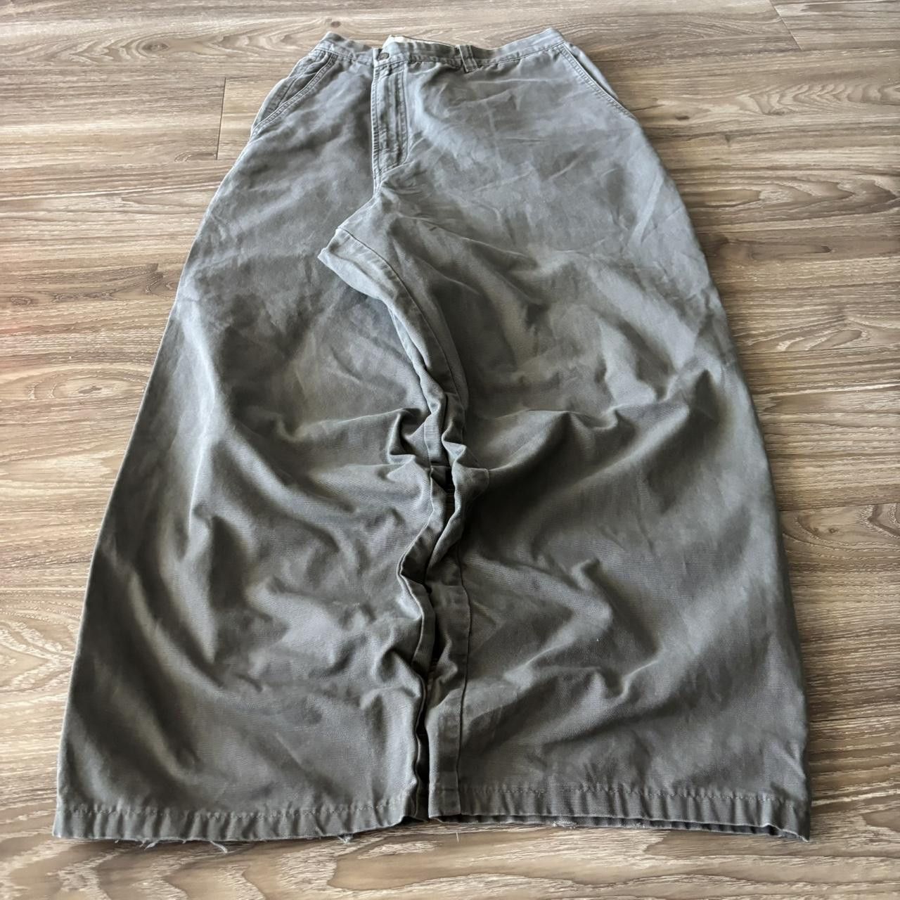 Japanese Brand Crazy Vintage Y2K/2000s Baggy Grey Workwear Skater Carpenter Pants! 40x29 Size US 40 / EU 56 - 3 Thumbnail
