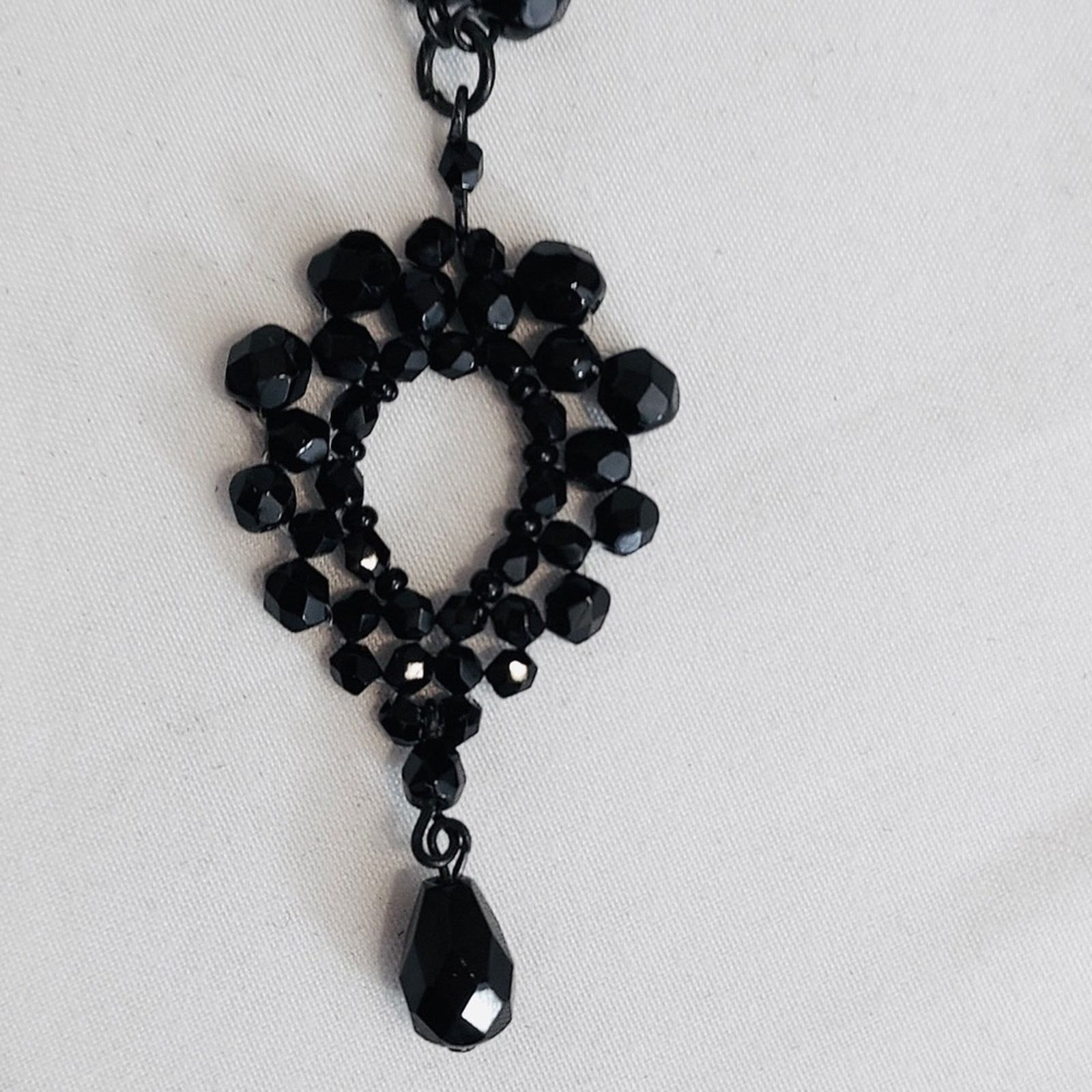 Other Black Glass Multifaceted Beads Geometric Pendant Necklace Size ONE SIZE - 4 Thumbnail