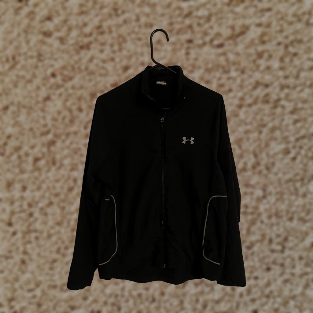 Under Armour Under Armour Windbreaker Stretch Full Zip Track Jacket - Men's Small - Black - Activewear Neon Pattern, Golf, Athletic Fit Size US S / EU 44-46 / 1 - 1 Thumbnail