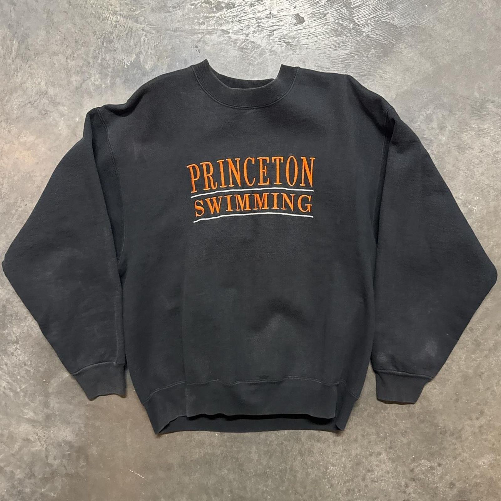 Vintage Vintage 90s Princeton University Swimming Crewneck Size US L / EU 52-54 / 3 - 1 Thumbnail
