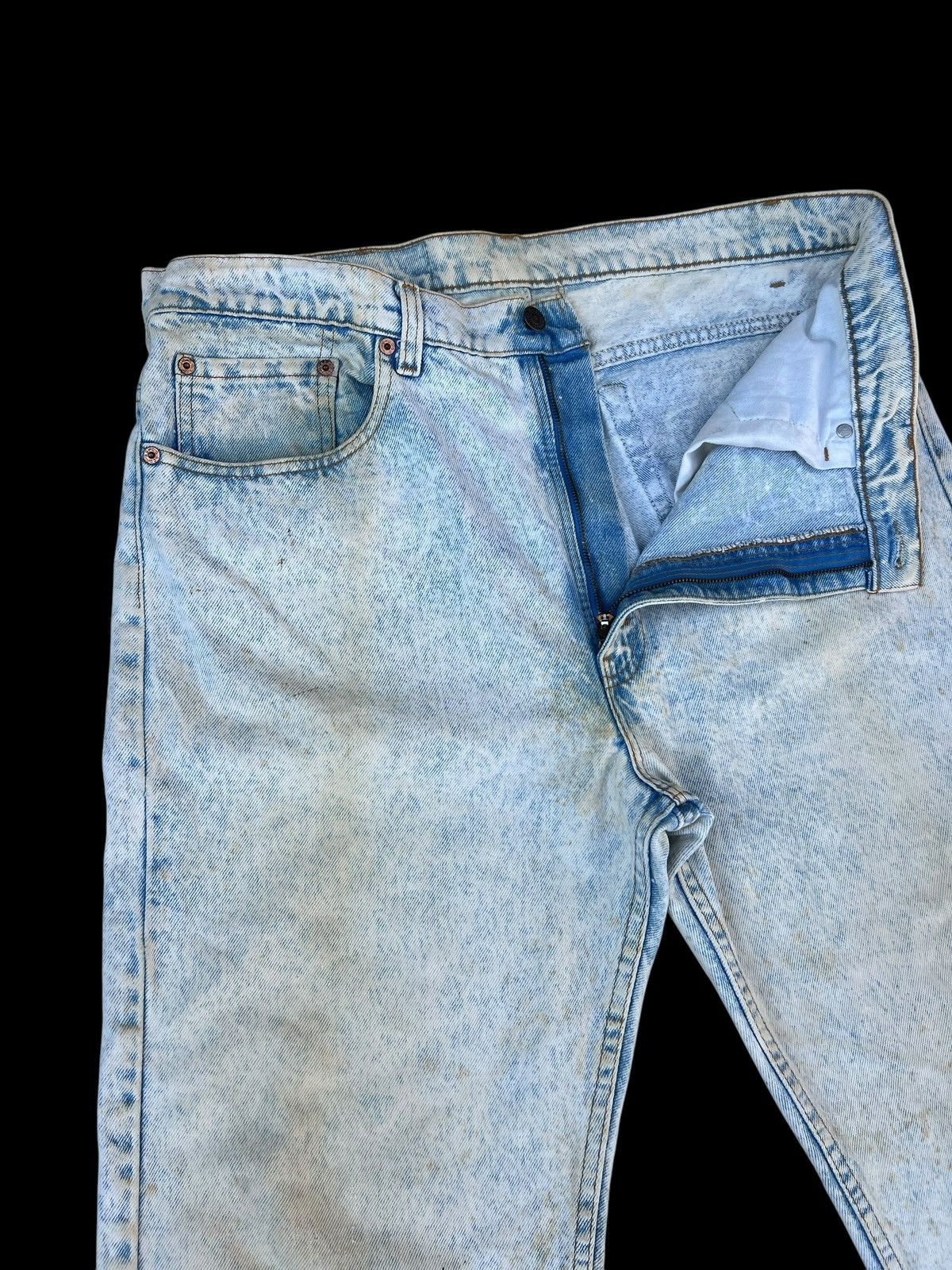 Levi's Dirty Mud Vintage Levi's 505 Stains Acid Wash Denim Jeans Size US 36 / EU 52 - 8 Thumbnail