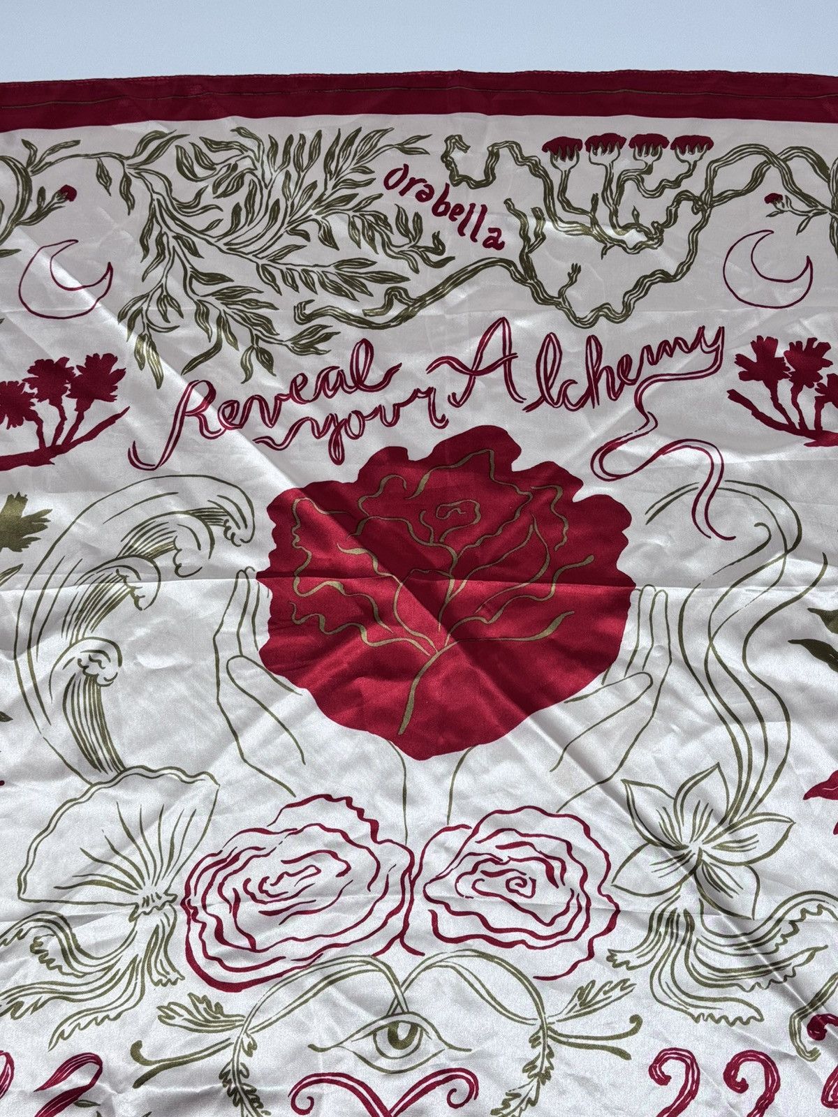 Other Orabella Vintage Designer Scarf «Reveal your Alchemy» Size ONE SIZE - 4 Thumbnail