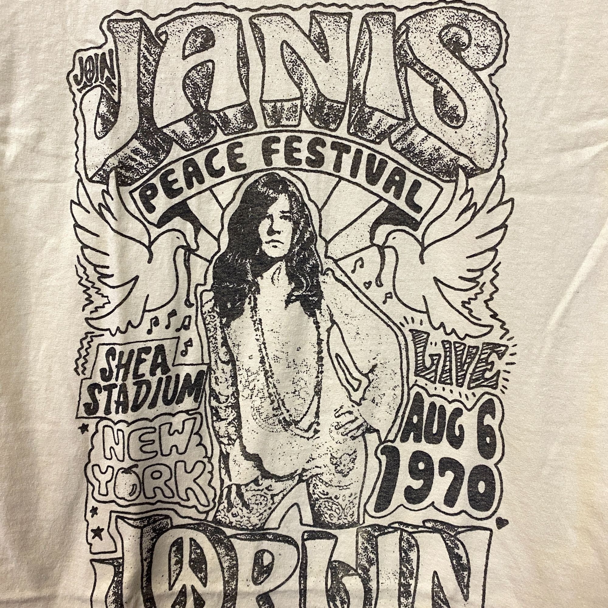 Junk Food Janis Joplin Peace Festival Shea Stadium '70 T-Shirt Small Size US S / EU 44-46 / 1 - 2 Thumbnail