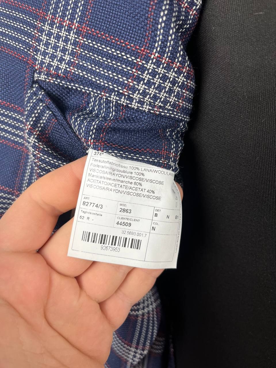 L.B.M. 1911 L.B.M. 1911 Tailored Limited Edition Blue Plaid Blazer Size 42S - 10 Thumbnail