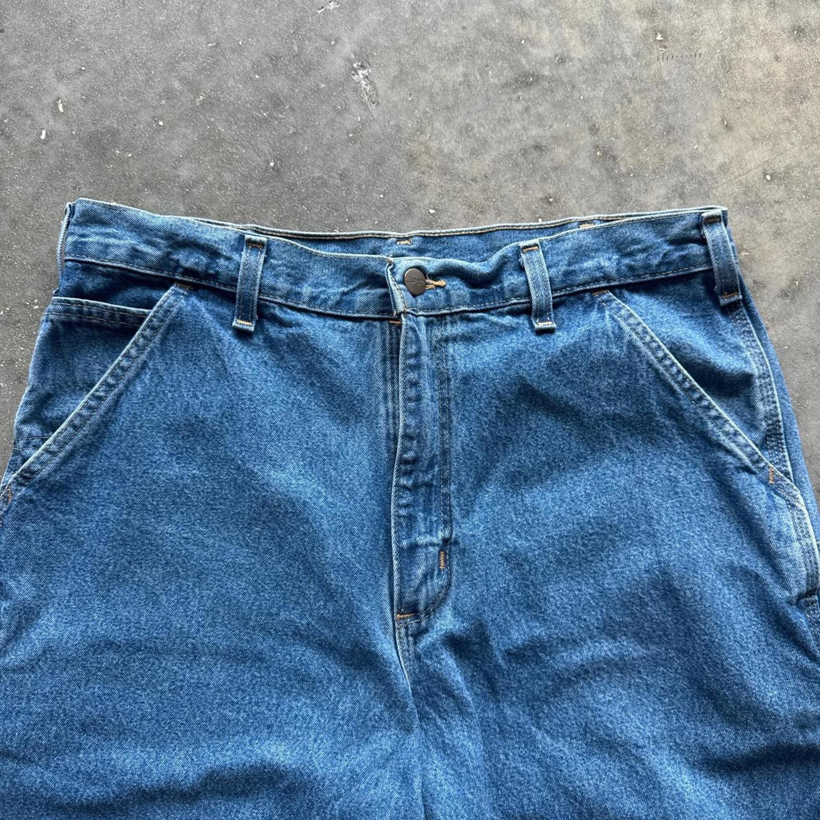 Carhartt Carhartt Carpernter Blue washed Denim Jeans Size US 34 / EU 50 - 3 Thumbnail