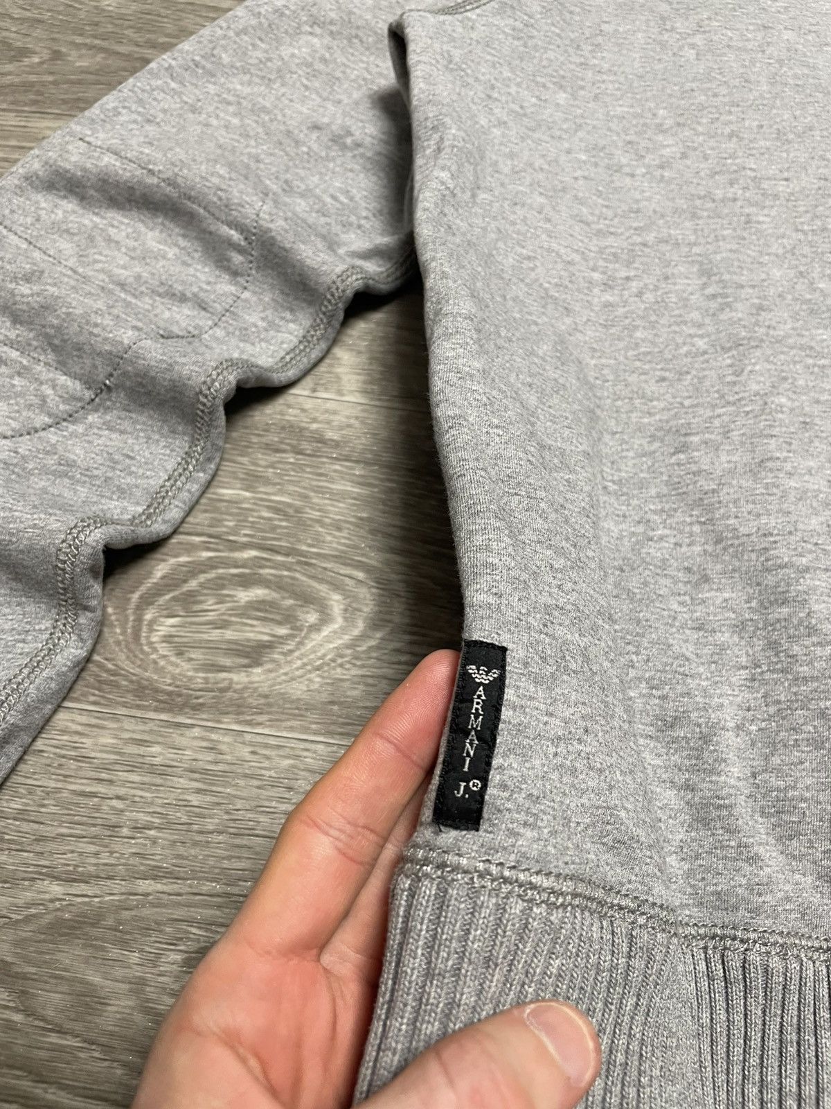 Armani ARMANI JEANS FULL ZIP UP SWEATSHIRT WITH AJ LOGO IN GREY Size US S / EU 44-46 / 1 - 23 Thumbnail