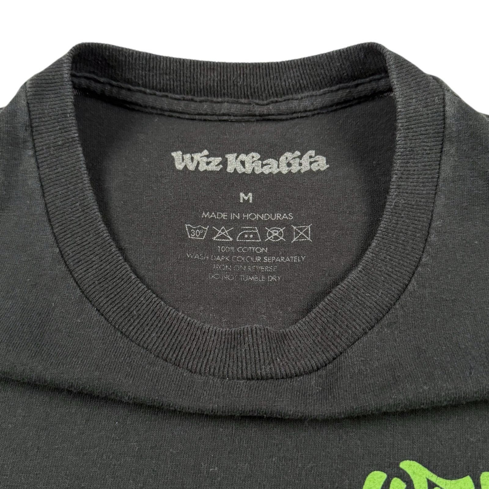 Vintage Wiz Khalifa 420 Oversized Black T-shirt Size US M / EU 48-50 / 2 - 3 Thumbnail