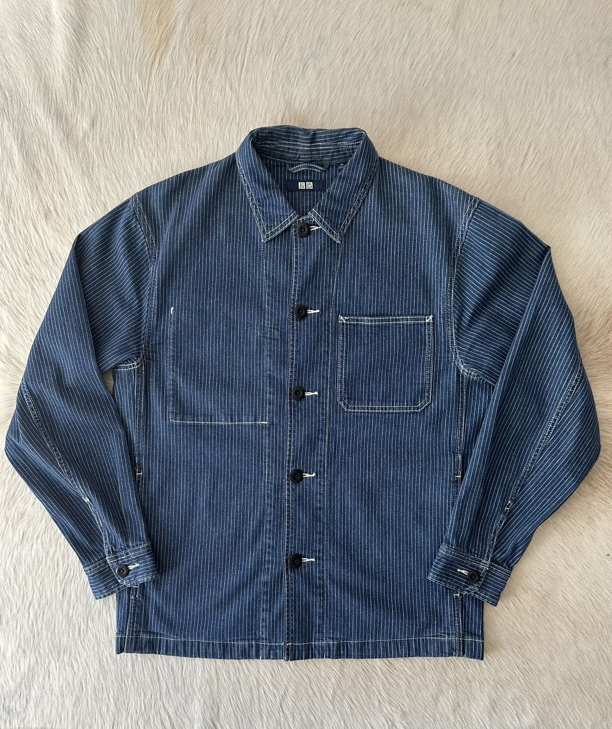 image of Uniqlo Denim Work Jacket, Men's (Size XS)