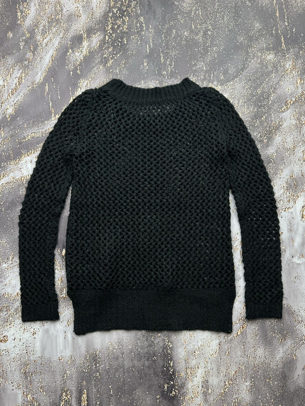 Japanese Brand Vintage Mesh Wool Sweater Size S / US 4 / IT 40 - 7 Thumbnail