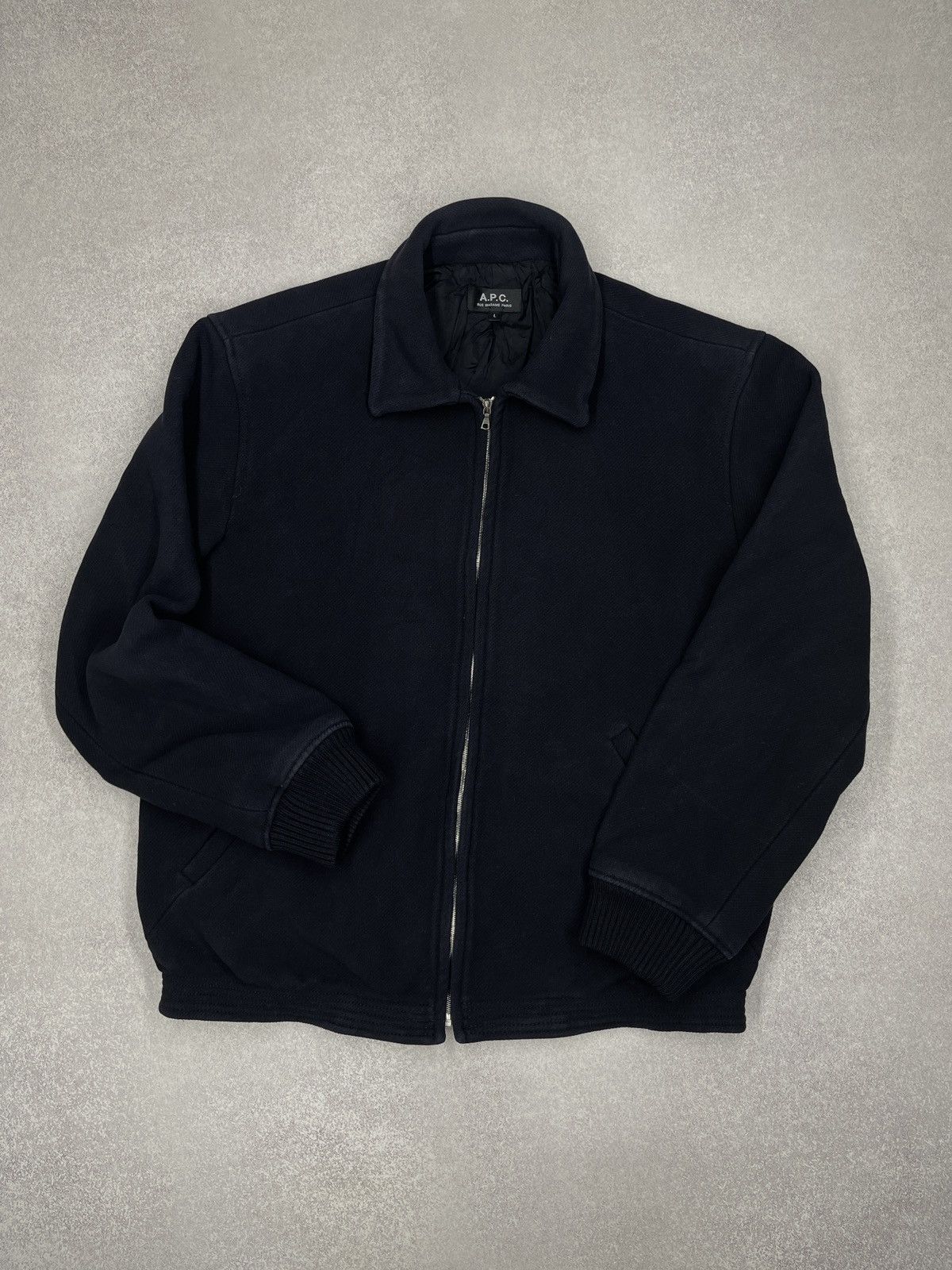 A.P.C. Mens A.P.C. Rue Madame Paris Bomber Jacket Navy Size L Size US L / EU 52-54 / 3 - 2 Thumbnail