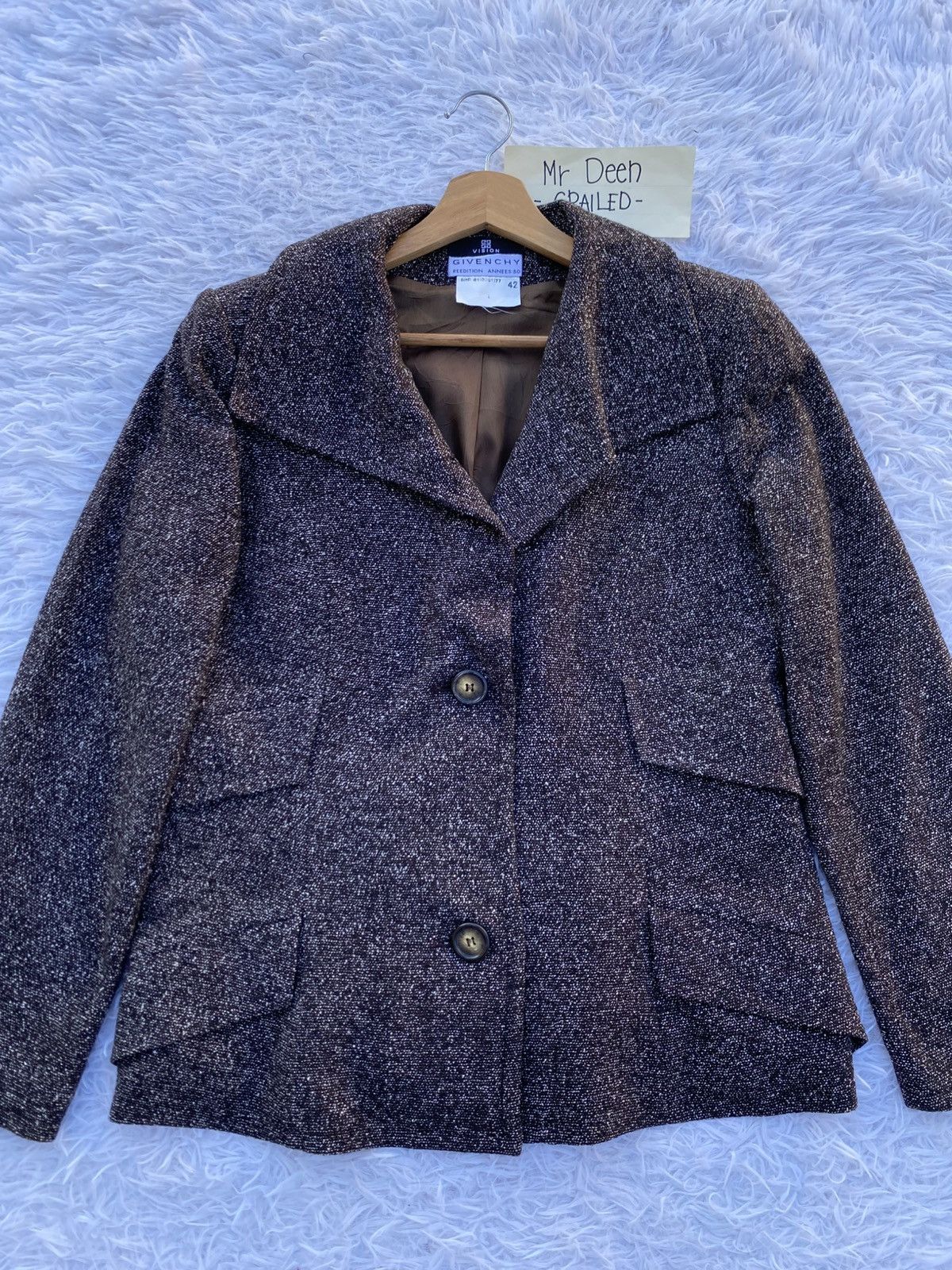 Givenchy Rare Vintage GIVENCHY Wool Jacket Size M / US 6-8 / IT 42-44 - 1 Thumbnail