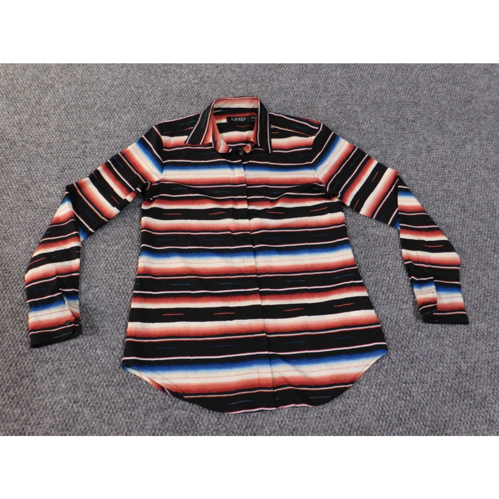 Ralph Lauren Ralph Lauren Shirt Mens XS Red Striped Button-Up City Woven Button-Down Collar Long Sleeve Casual Regular Size US XS / EU 42 / 0 - 4 Thumbnail
