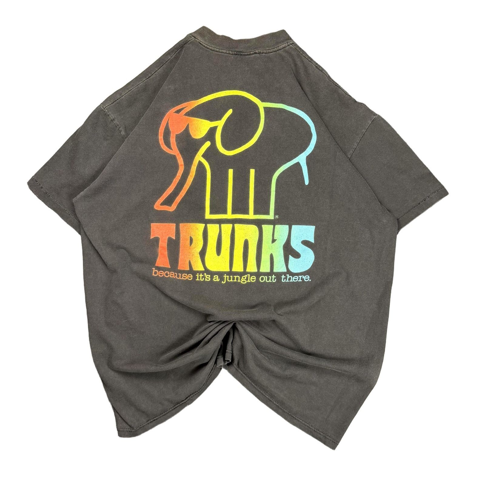 Vintage Vintage 90s Single Stitch Trunks Elephant Graphic Tee Size US XL / EU 56 / 4 - 1 Thumbnail