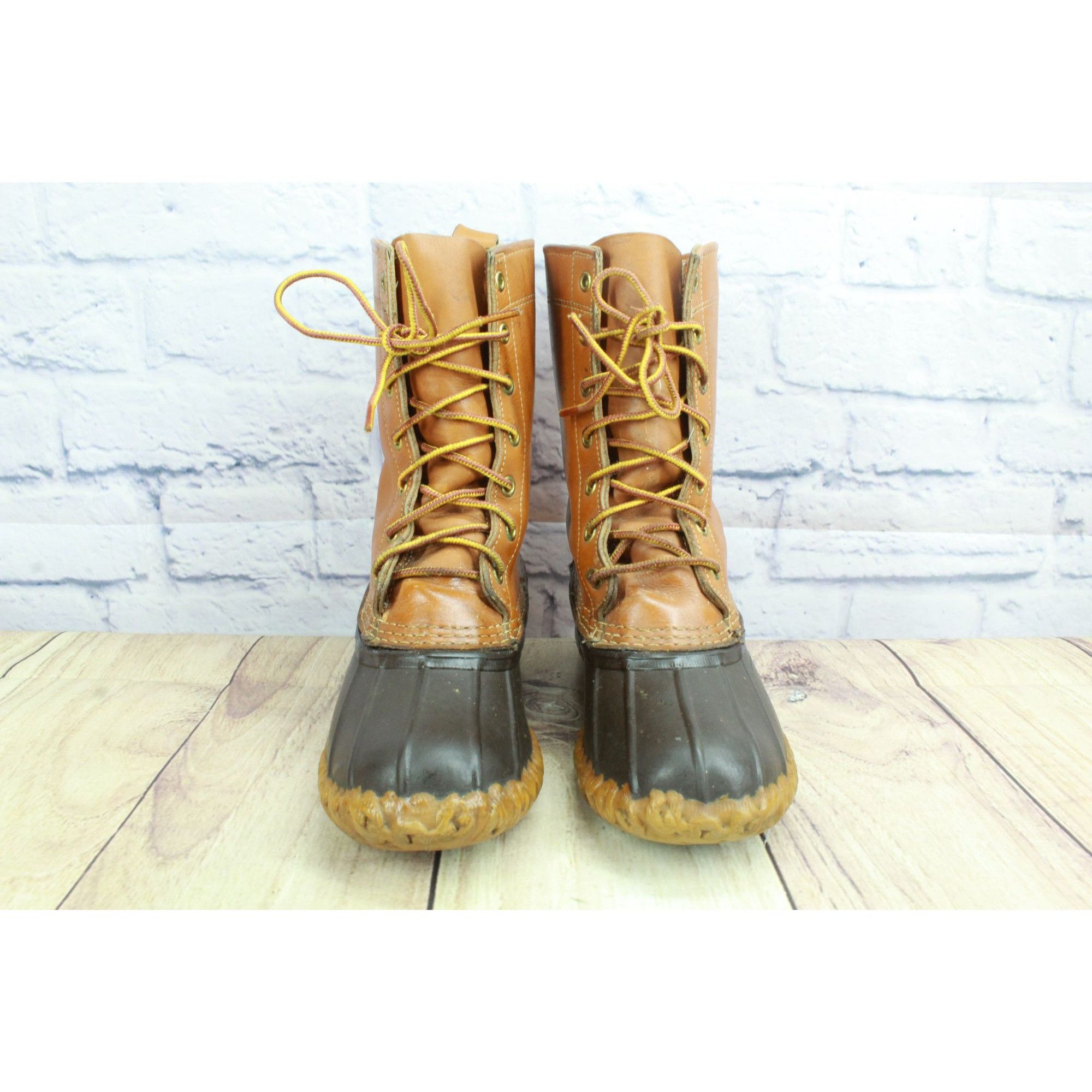 L.L. Bean Vintage LL Bean Mid-Calf Leather Duck Boots Women's 6 M Size US 6 / IT 36 - 4 Thumbnail