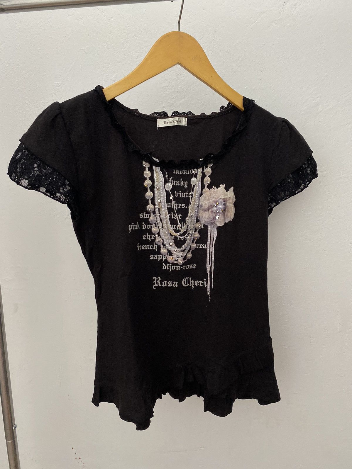 If Six Was Nine Rosa cheri necklace poem tee Size L / US 10 / IT 46 - 2 Thumbnail