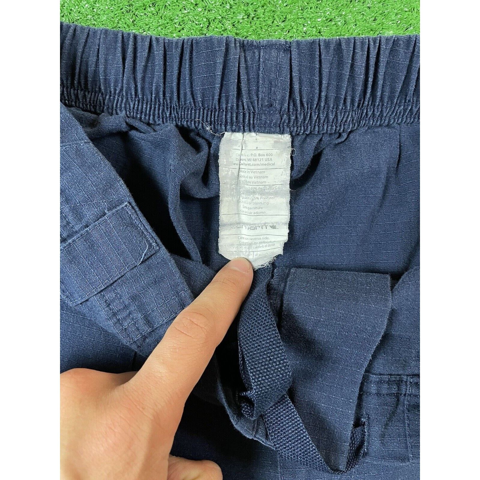 Carhartt Vintage Y2K Carhartt Blue Cotton Medium 31 Easy Pants USA Size US 31 - 3 Thumbnail