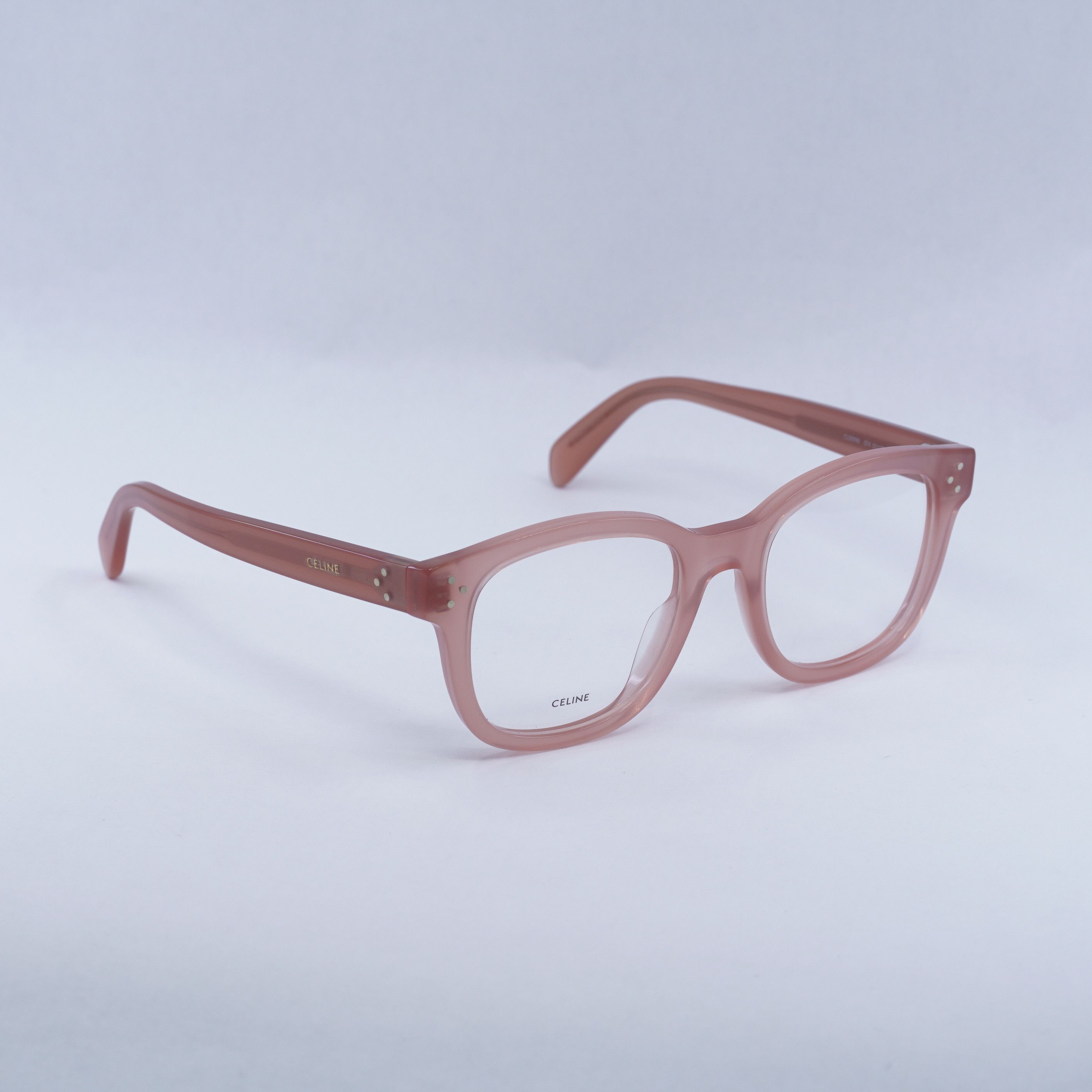 Celine Celine CL50098I 074 Eyeglasses Shiny Pink 50mm Square Frame Size ONE SIZE - 1 Thumbnail