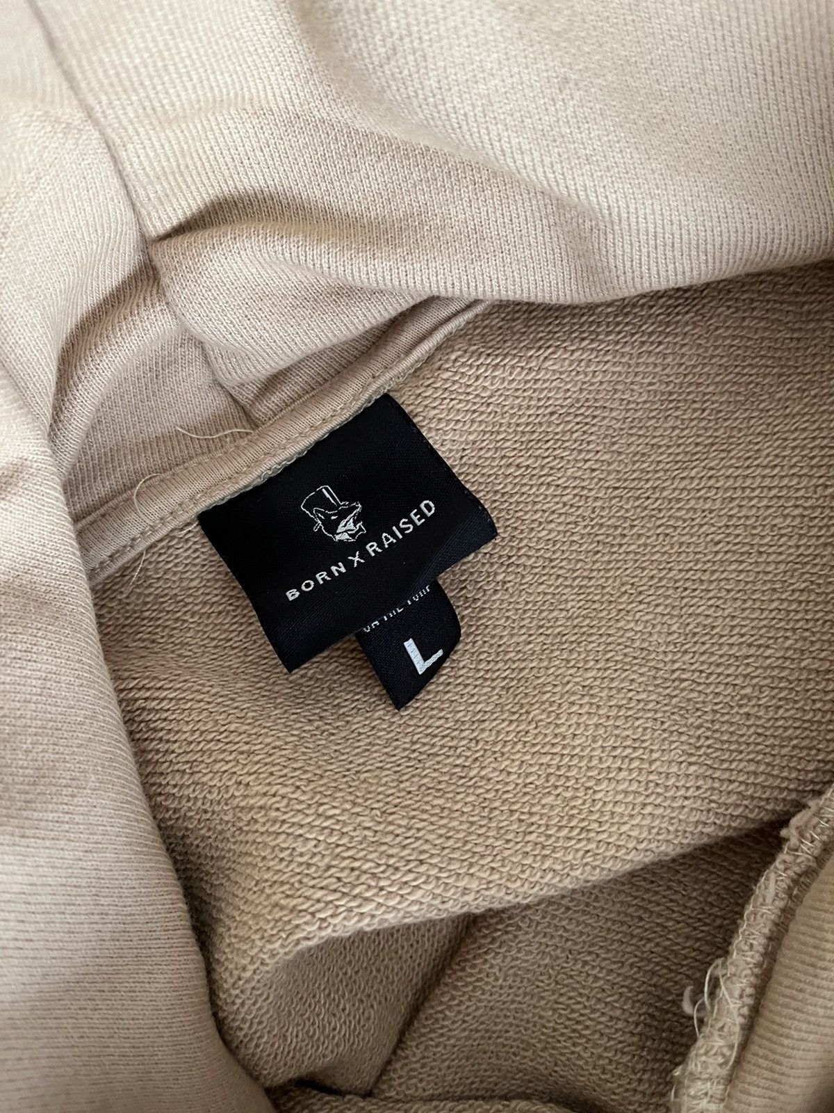 Born X Raised BXR Tonal embroidery logo hoodie and sweat pants set beige Size US L / EU 52-54 / 3 - 7 Thumbnail