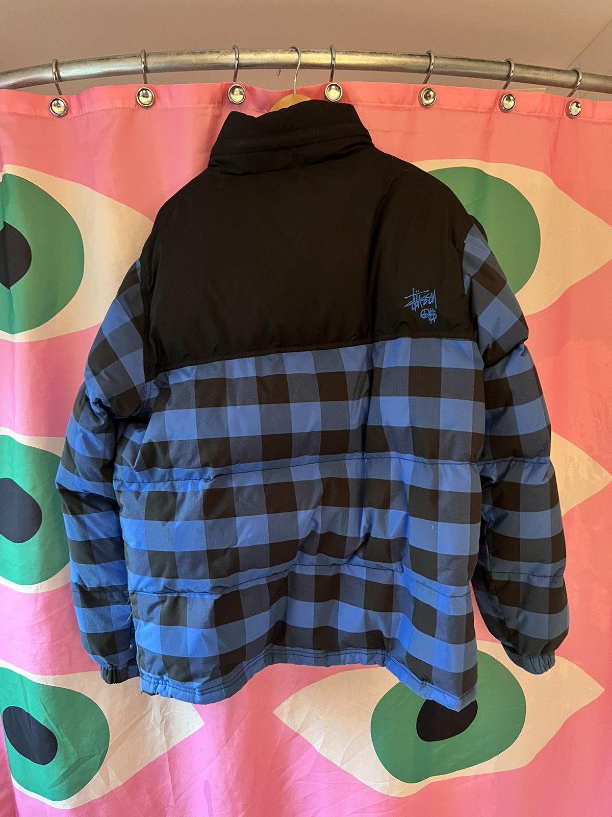 Stussy Stussy Vintage Puffer Jacket in Blue and Black Size US XL / EU 56 / 4 - 2 Thumbnail
