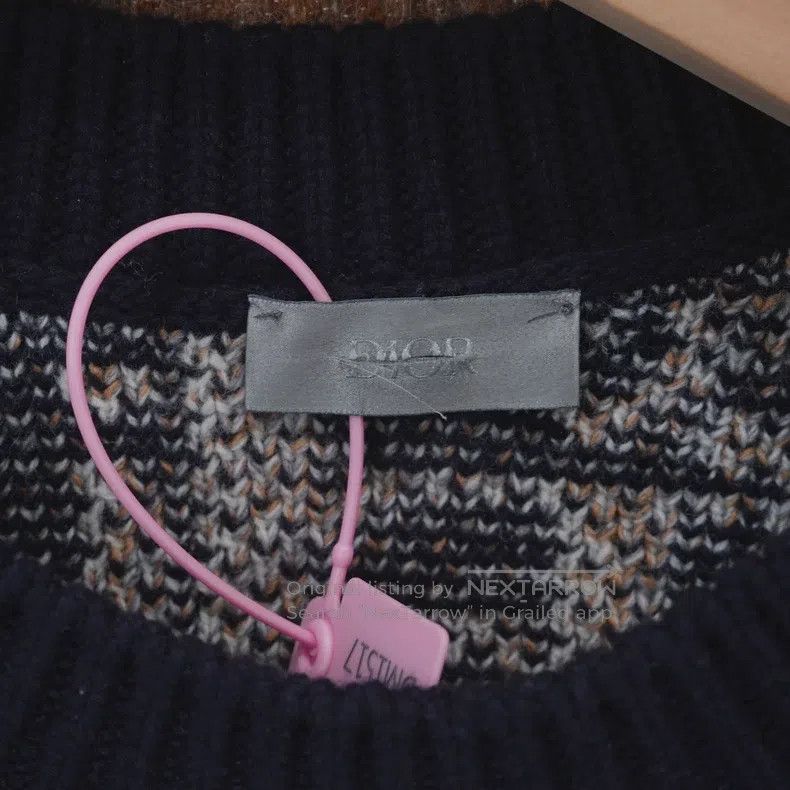 Dior Dior Old Flower Full Print Logo Woollen Knitted Sweater Size US M / EU 48-50 / 2 - 3 Thumbnail
