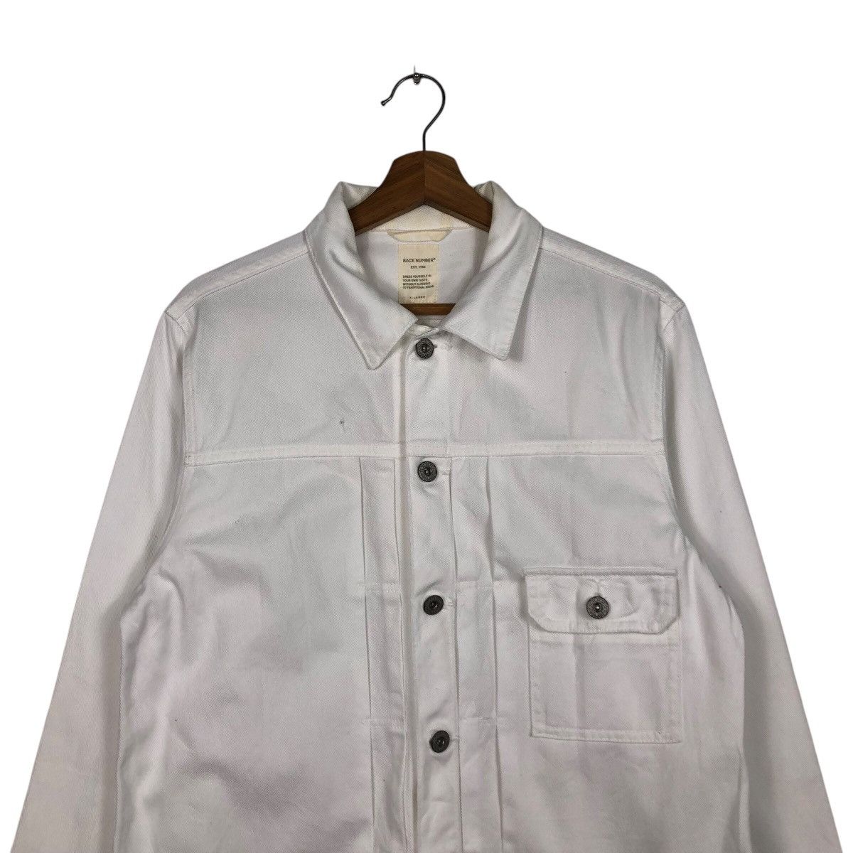 Japanese Brand 📌Vintage Biker Chore Jacket Back Number Issey Miyake Size US XL / EU 56 / 4 - 4 Thumbnail