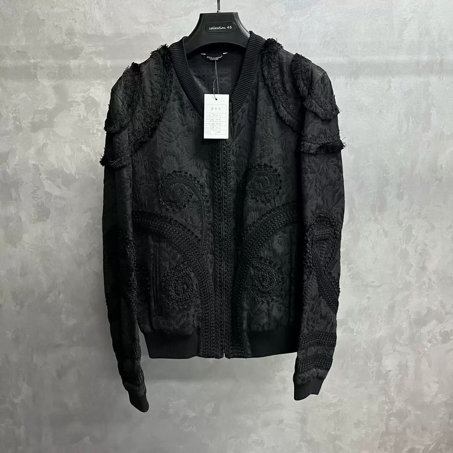 Dolce & Gabbana Dolce&Gabbana Black Embroidered Tassel Jacket Size US M / EU 48-50 / 2 - 1 Thumbnail
