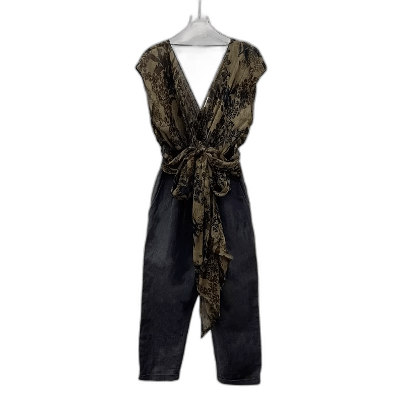 Brunello Cucinelli Brunello Cucinelli Color Blocked Jumpsuit Size 38" / US 16 / IT 52 - 1 Thumbnail