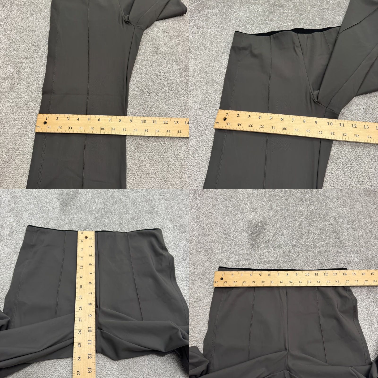 Athleta Athleta Pants Wide-Leg Womens Small Gray High Rise Pull On Inseam 26 in 28 in Nylon Microfiber Regular Squared? Size 28" / US 6 / IT 42 - 9 Thumbnail
