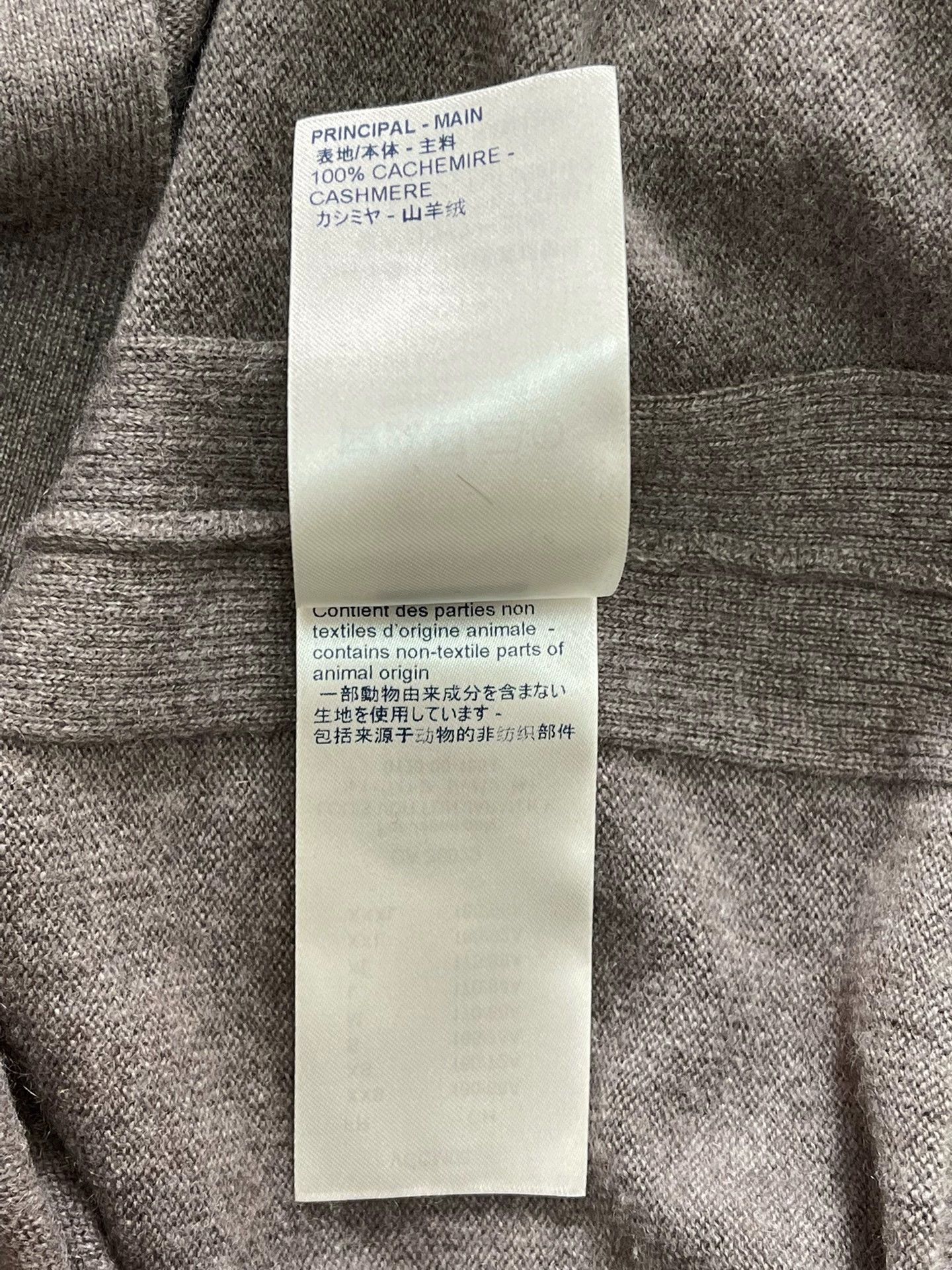 Louis Vuitton Louis Vuitton 100% Cashmere Cardigan Gray XL Men's Size US XL / EU 56 / 4 - 6 Thumbnail