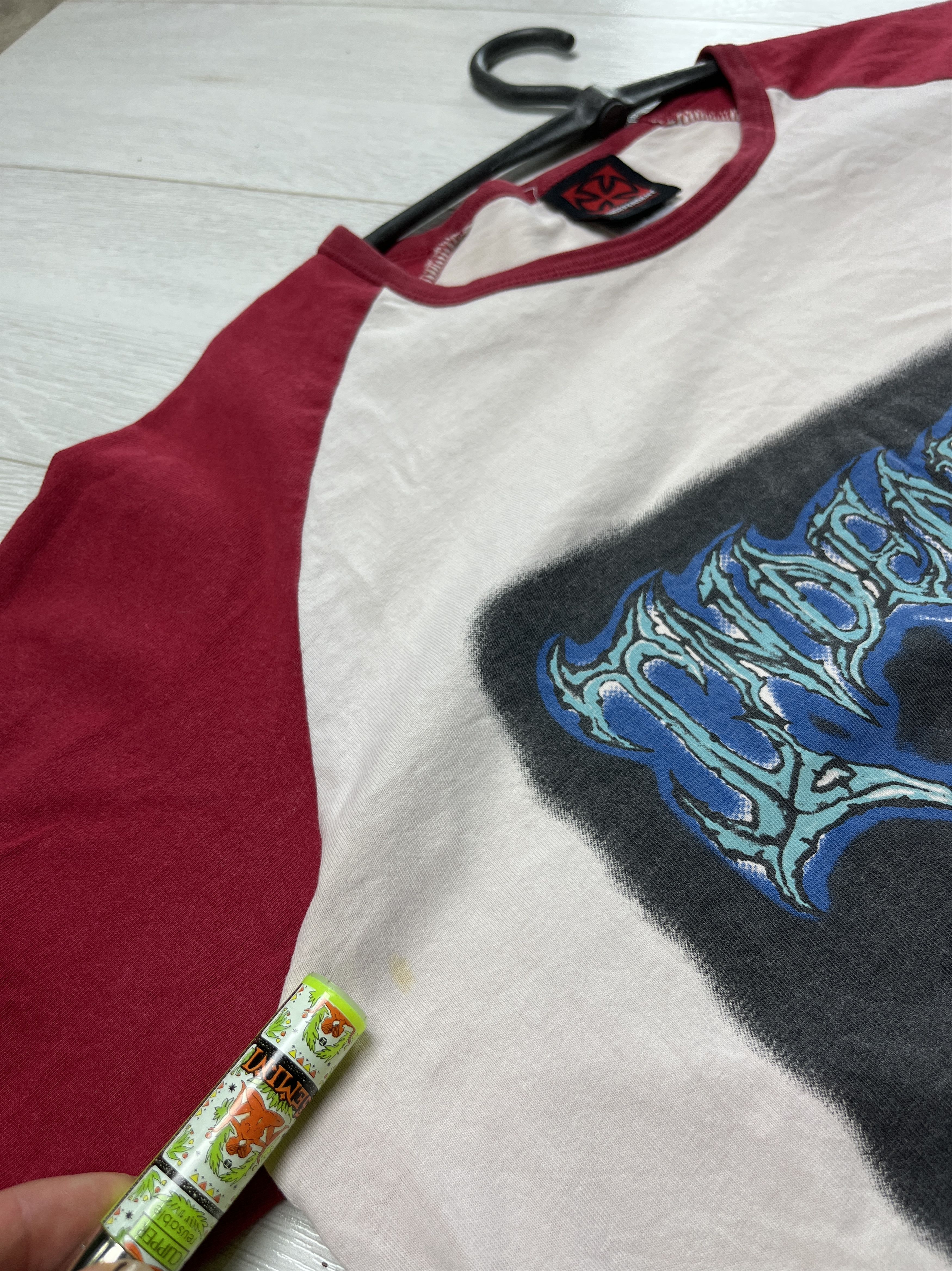 Vintage 2000s INDEPENDENT "DEALER OF DESTRUCTION" RAGLAN TEE - 846 Size US S / EU 44-46 / 1 - 3 Thumbnail