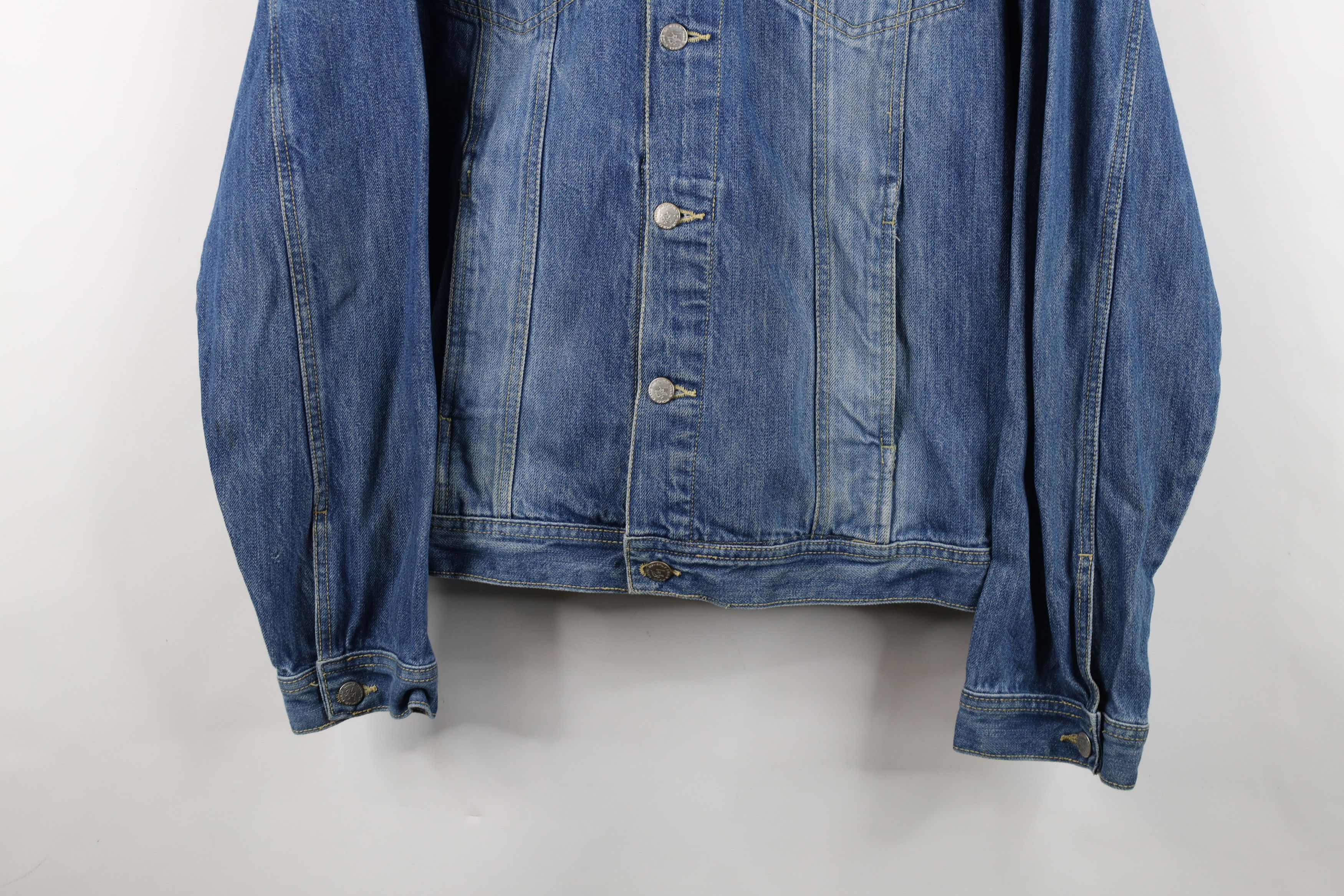 Vintage Vintage 90s Y2K Streetwear Denim Jean Trucker Jacket Blue Size US XL / EU 56 / 4 - 3 Thumbnail