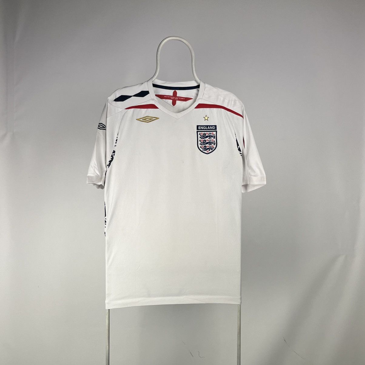 Umbro Umbro England 2007/2009 Football Shirt Soccer Jersey Size US L / EU 52-54 / 3 - 1 Thumbnail