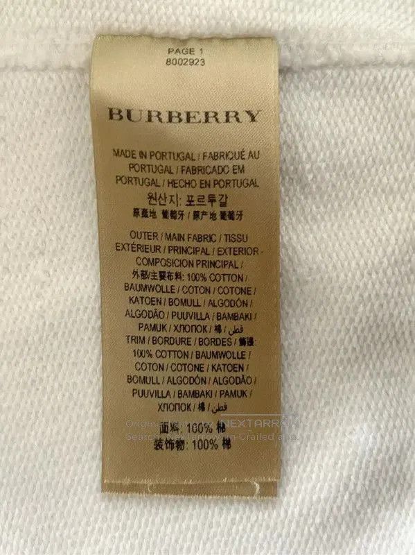 Burberry Burberry Women's Casual White Cotton Sweatshirt. Size M / US 6-8 / IT 42-44 - 7 Thumbnail